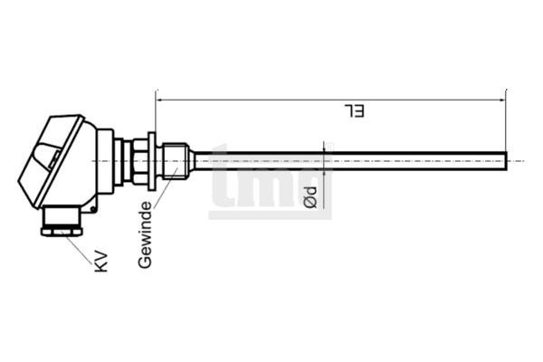 einschraubthermometer ohne halsrohr WE30 einschraubthermometer ohne halsrohr WE30
